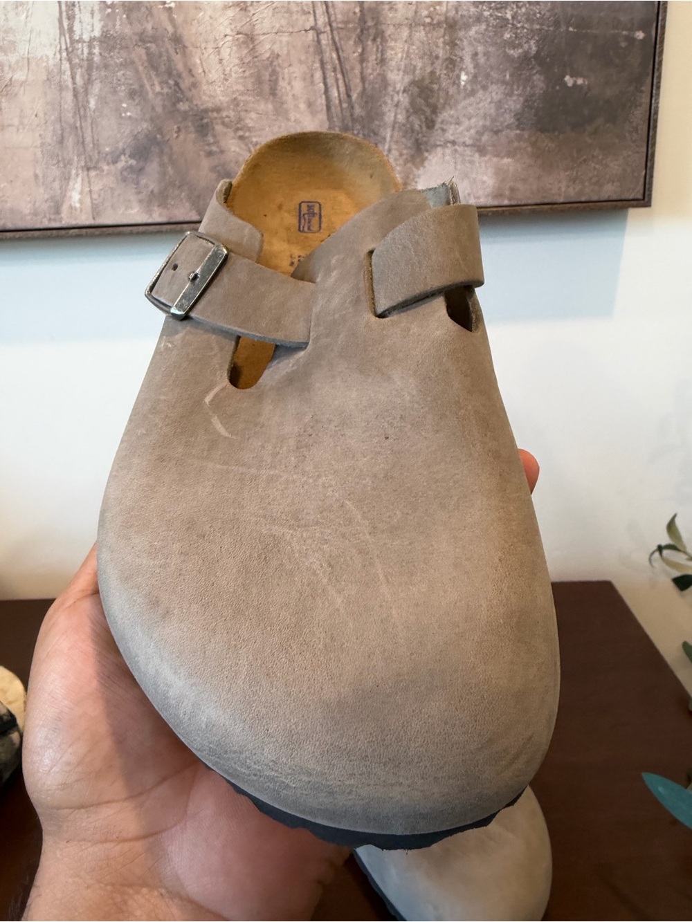 Birkenstock Boston Clogs Leather Size 39 - Picture 7 of 14